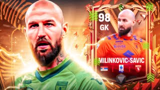 MIDE 202 METROS  LO QUE ATAJA DEBERÍA SER ILEGAL☠️ REVIEW MILINKOVICSAVIC EN EL FC MOBILE [upl. by Acsirp]