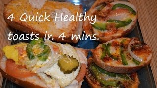 Four Kind Quick Party Appetizers Garlic cheesy Toasts and Subs in 4 Minutes [upl. by Schifra368]