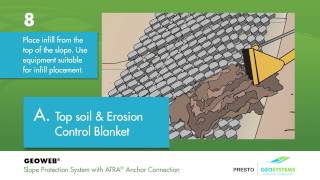 GEOWEB® Geocells Slope Protection with ATRA® Anchors Installation Guide Animation [upl. by Britte]