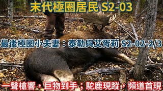 末代極圈居民：最後極圈小夫妻：泰勒與艾胥莉·賽爾登 S20223：一聲槍響，巨物到手；駝鹿現蹤，頻道首現 荒野 阿拉斯加 生存 狗 打獵 [upl. by Llekim]