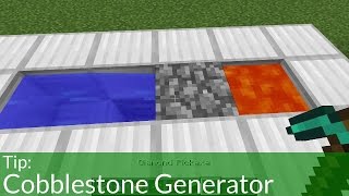 How To Make a Cobblestone Generator in Minecraft [upl. by Ainatit]