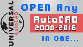 16 OPEN Any File AutoCAD 2000  2016  هل لديك مشكلة في فتح نسخة اوتوكاد [upl. by Hetty]