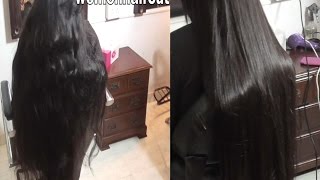 Super Long Haircut Part 3  Pre and Post Smoothening [upl. by Ennayelsel376]