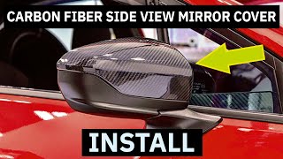 2022 Subaru WRX Carbon Fiber Side View Mirror Covers JXR Performance [upl. by Ahsiekam78]