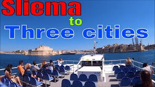 Malta Ferry service sliema to three cities via valletta mini tour [upl. by Anahc48]