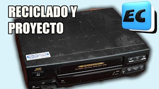 Reciclado de videocasetera y proyecto facil con sensores [upl. by Angrist906]