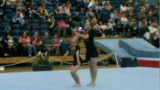 Matthew and Morgan  NDP acrobatic gymnastics finals 2012 [upl. by Wenoa691]