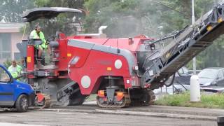 Wirtgen W 100Fi and MarcedesBenz Actros [upl. by Nereen]