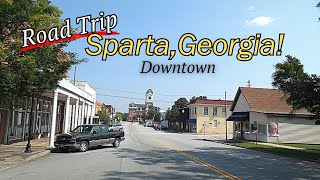 Driving through Downtown Sparta GeorgiaRoad Trip [upl. by Nylasej]