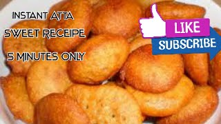 Instant Sweet Bhajji with Ashirwad Atta 5 minutes snack Recipe [upl. by Knah589]