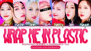 Karaoke Ver MOMOLAND 모모랜드 X CHROMANCE quotWRAP ME IN PLASTICquot Color Coded HanIng가사 7 Members [upl. by Darrej308]