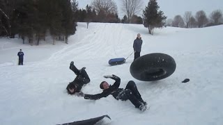 Snow Tubing Fail Compilation [upl. by Llenoj189]