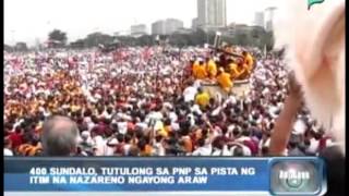 Balitaan 400 sundalo tutulong sa PNP sa Pista ng Itim na Nazareno ngayong araw 010914 [upl. by Weiser]