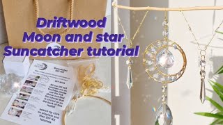 Driftwood moon and star suncatcher tutorial [upl. by Adlev437]