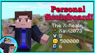 Personal Custom Scoreboard with Commands  Minecraft Bedrock Edition [upl. by Rehpotsihrc]