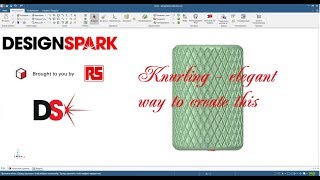 DesignSpark Mechanical Knurling  easy way to create [upl. by Adlay]