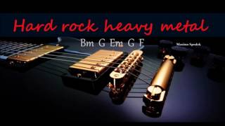 BASE DE HARD ROCK HEAVY METAL EN Bm PARA IMPROVISAR [upl. by Ewald]