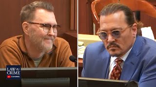 Johnny Depps Witness Testifies About Incident at Hicksville Trailer Palace Depp v Heard [upl. by Yhtamit]