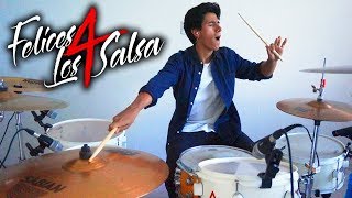 FELICES LOS 4 SALSA  Maluma feat Marc Anthony DRUM COVER [upl. by Rawley316]