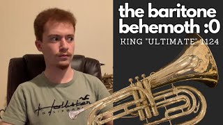 The Massive King quotULTIMATEquot 1124 Marching Baritone  Instrument Reviews [upl. by Nauqes]