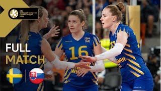 Full Match  Sweden vs Slovakia  CEV Volleyball European Golden League 2024 [upl. by Reg]