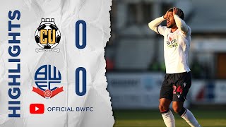 HIGHLIGHTS  Cambridge United 00 Bolton Wanderers [upl. by Kcirtapnaes695]