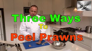 How to shell amp devein Prawns 3 ways  Paul Breheny  The Hook and The Cook [upl. by Norrat]