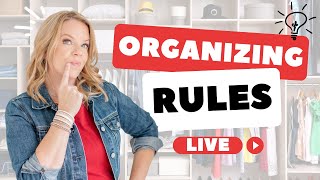 6 CRITICAL Organizing Rules for a Functional Home [upl. by Rebane]