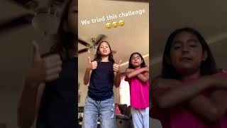 We tried this challenge and we think we did ok😅 dance [upl. by Lezah742]