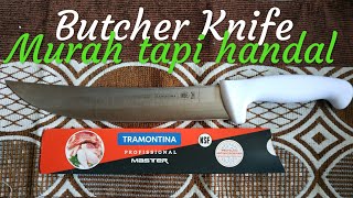 Review Butcher knife Tramontina quotcimeter 10 inchiquot  review terbaru 2020 [upl. by Stepha]