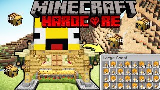 bijen farm maken  minecraft hardcore 30 [upl. by Arty]