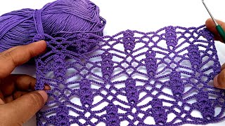 New design Use less thread A beautiful and simple crochet pattern [upl. by Enutrof463]