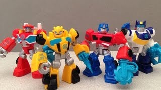 RESCUEBOTS ROBOT HEROES PLAYSKOOL BAG TOY REVIEW [upl. by Ludeman]