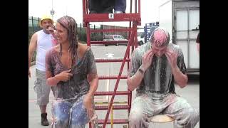 2 managers gets repeatedly gunged at work charity fun day [upl. by Guinevere]