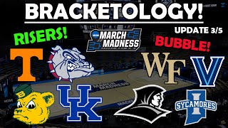 Full MARCH MADNESS BRACKETOLOGY Breakdown March 5th Update [upl. by Fineman]