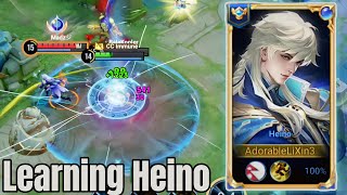 Learning how to play Heino🔥Too op in late game😱Heino gameplay honor of kings [upl. by Quenby]