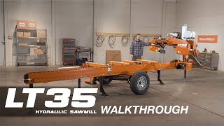 LT35 Hydraulic Portable Sawmill Walkthrough  WoodMizer [upl. by Araas]