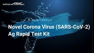 Bioperfectus New Product Launch  Novel Corona Virus SARSCoV2 Ag Rapid Test Kit  Antigen Test [upl. by Ceporah646]