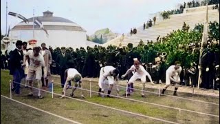 The Very First Modern Olympics 1896  Film amp Pictures  Colorized [upl. by Nivlak347]