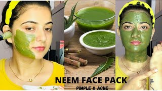 Neem Face Pack For Acne amp Pimples Neem Face Pack At Home Diy Neem Face Pack [upl. by Ciri]