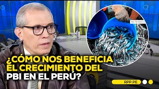 ¿Cómo nos beneficia el crecimiento del PBI en el Perú ROTATIVARPP  ENTREVISTA [upl. by Ynnub196]