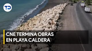 CNE termina trabajos de colocación de piedras en la playa de Caldera [upl. by Otrebla387]