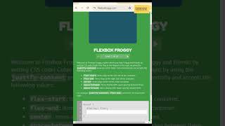 Level Up Your CSS Skills with Flexbox Froggy 🐸💪 [upl. by Rosenberg113]