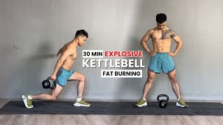 30 Min FULL BODY KETTLEBELL Workout  High Fat Burner  Intense  KHANH BUI FITNESS [upl. by Rezeile]