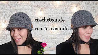 ⭐⭐⭐COMO TEJER GORRO O BOINA A CROCHET FACIL Y RAPIDO [upl. by Anelyak]