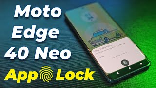 How to Set Fingerprint App Lock in Moto Edge 40 Neo  Motorola Edge 40 Neo App Lock  Moto Edge 40 [upl. by Jeramey]