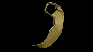 Origami gold karambit showcase ￼ [upl. by Dannel]