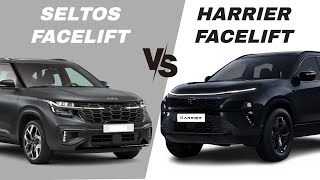 Tata Harrier Facelift Vs Kia Seltos facelift  2023 [upl. by Chris]