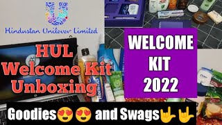 Hindustan Unilever Welcome KitWelcome Kit UnboxingNew Employee joining kitBest company welcomekit [upl. by Kaslik]