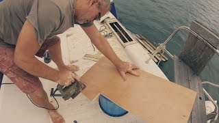 Boat Restoration My 40yearold Rotten Kitchen Floor [upl. by Ja]